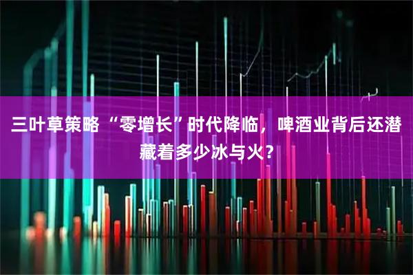 三叶草策略 “零增长”时代降临，啤酒业背后还潜藏着多少冰与火？