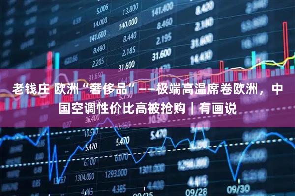 老钱庄 欧洲“奢侈品”——极端高温席卷欧洲，中国空调性价比高被抢购｜有画说